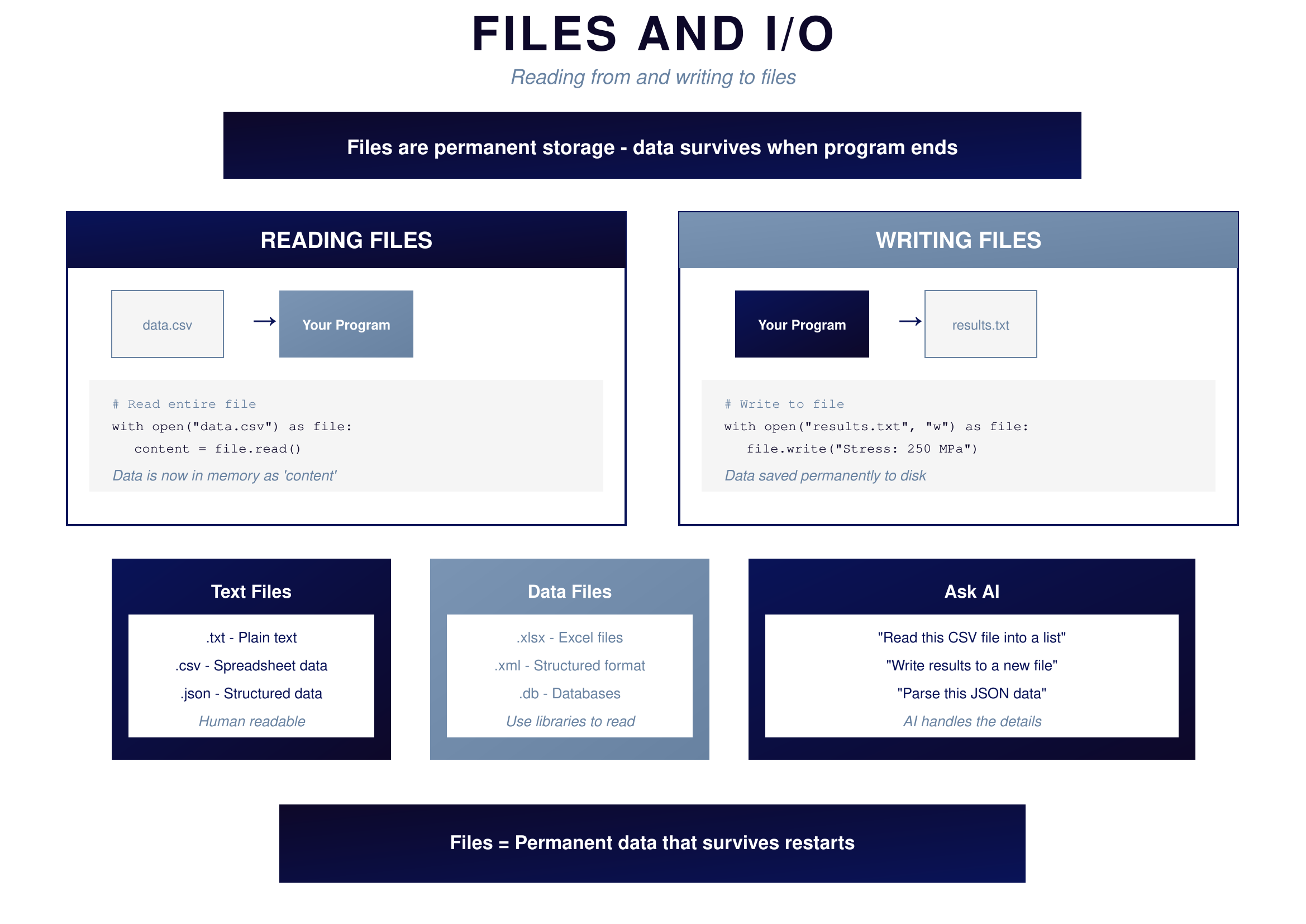 Files and I/O