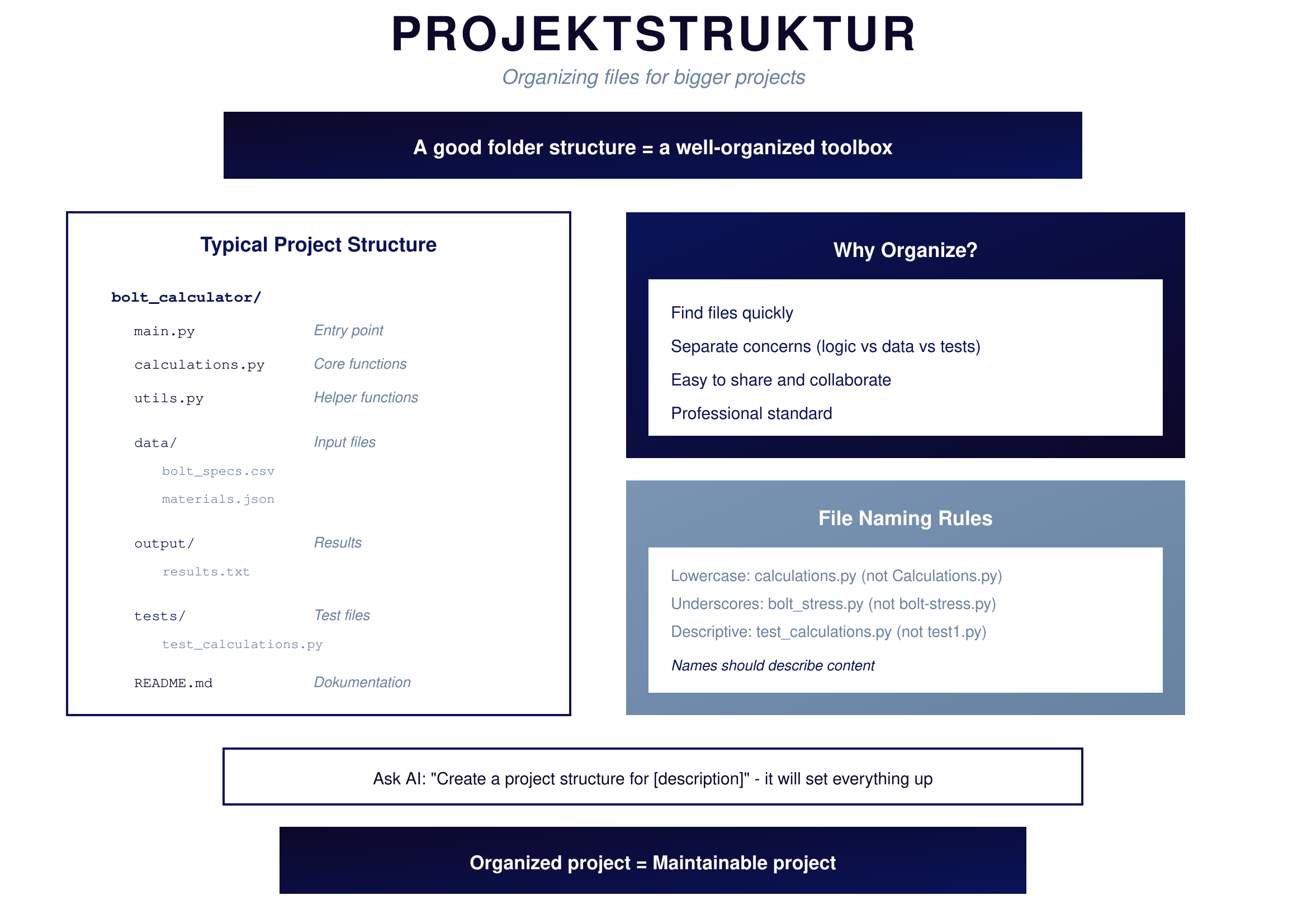 Projektstruktur